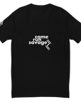 Come Run Savage Short Sleeve Logo T-Shirt (White Logo & Poem)