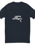 Come Run Savage Short Sleeve Logo T-Shirt (White Logo & Poem)
