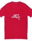 Come Run Savage Short Sleeve Logo T-Shirt (White Logo & Poem)