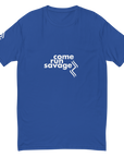 Come Run Savage Short Sleeve Logo T-Shirt (White Logo & Poem)