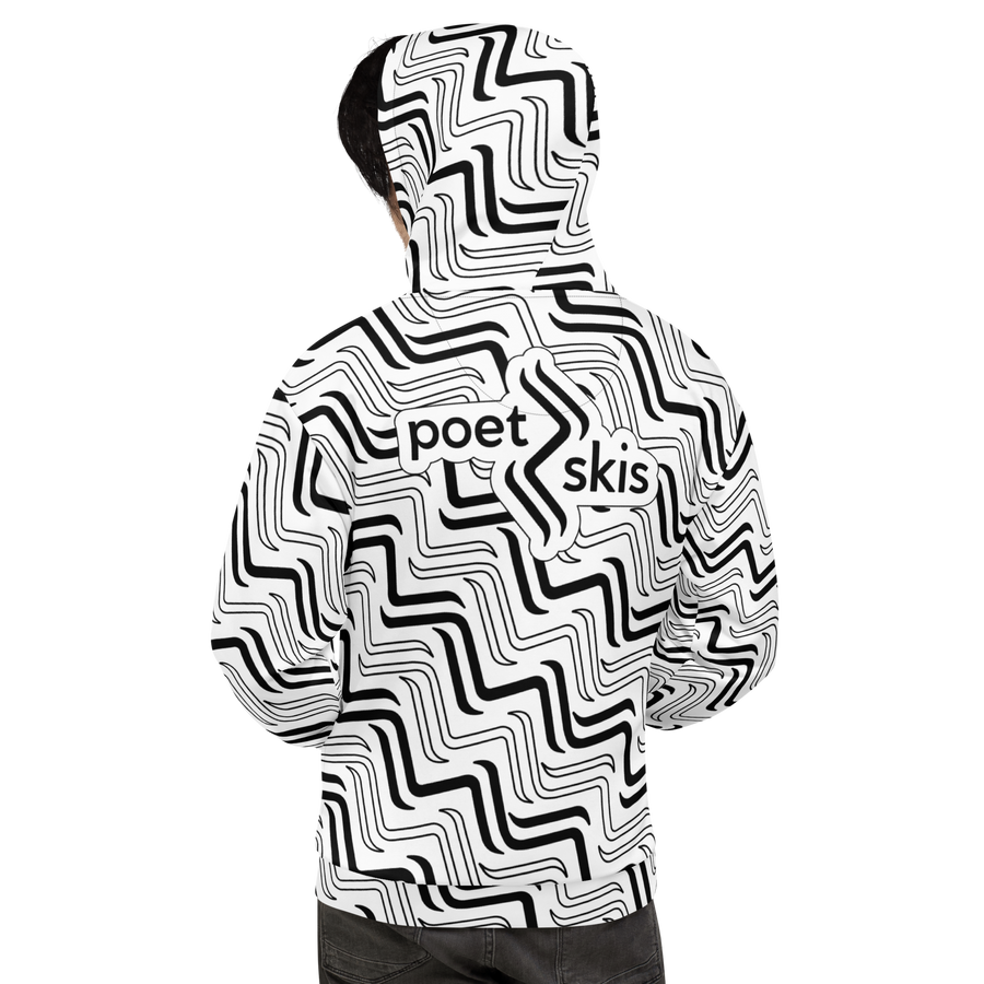 Tracks Icon Unisex Hoodie Black & White [U.S.]