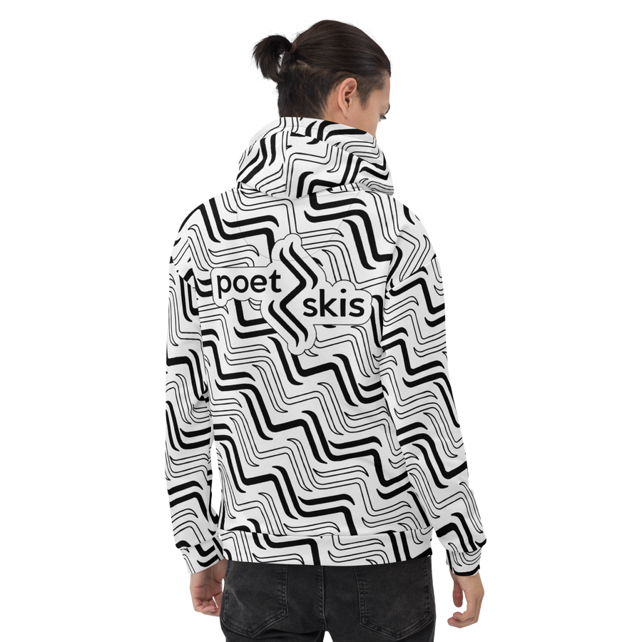 Tracks Icon Unisex Hoodie Black & White [U.S.]