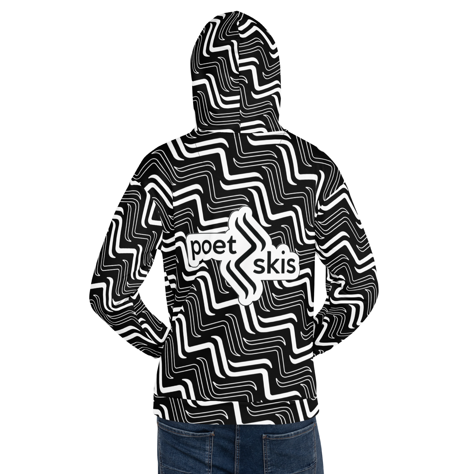 Be Free, Live Poetry Tracks Hoodie - Midnight Ridge