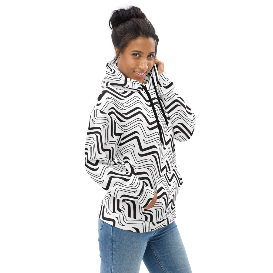 Tracks Icon Unisex Hoodie Black & White