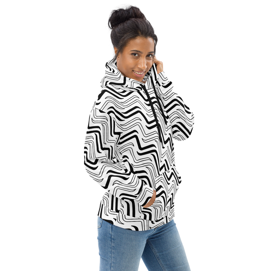 Tracks Icon Unisex Hoodie Black & White [U.S.]