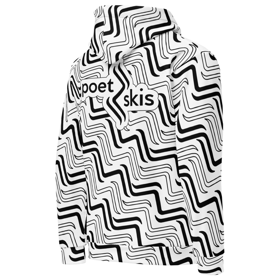 Tracks Icon Unisex Hoodie Black & White [U.S.]