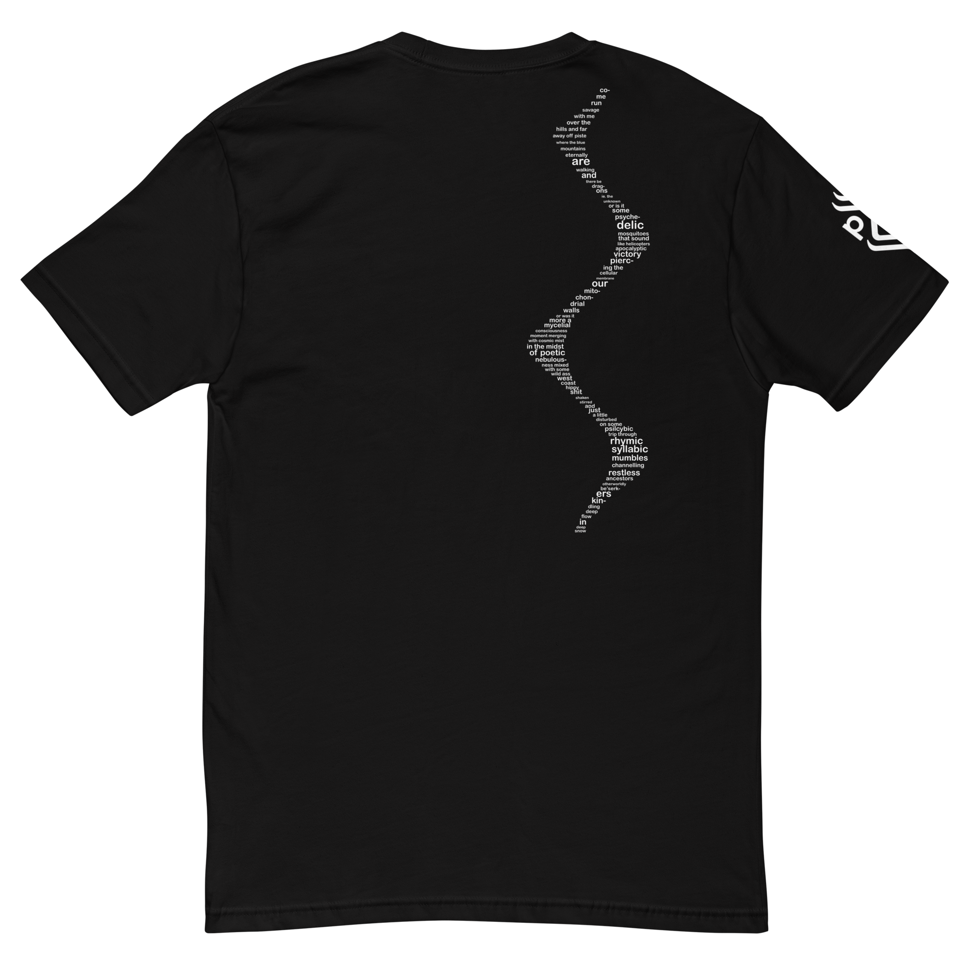 Come Run Savage Short Sleeve Logo T-Shirt (White Logo & Poem)