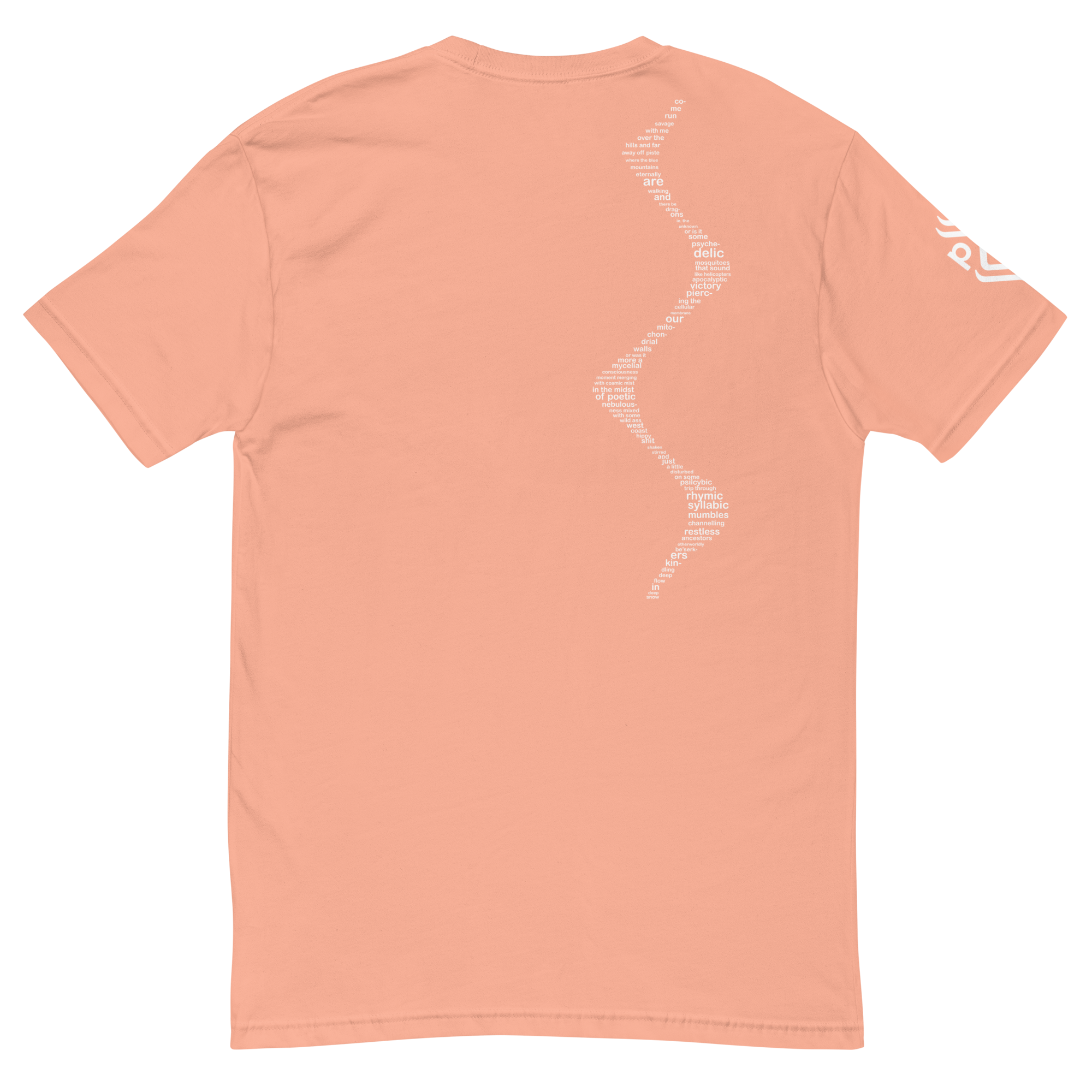 Come Run Savage Short Sleeve Logo T-Shirt (White Logo & Poem)