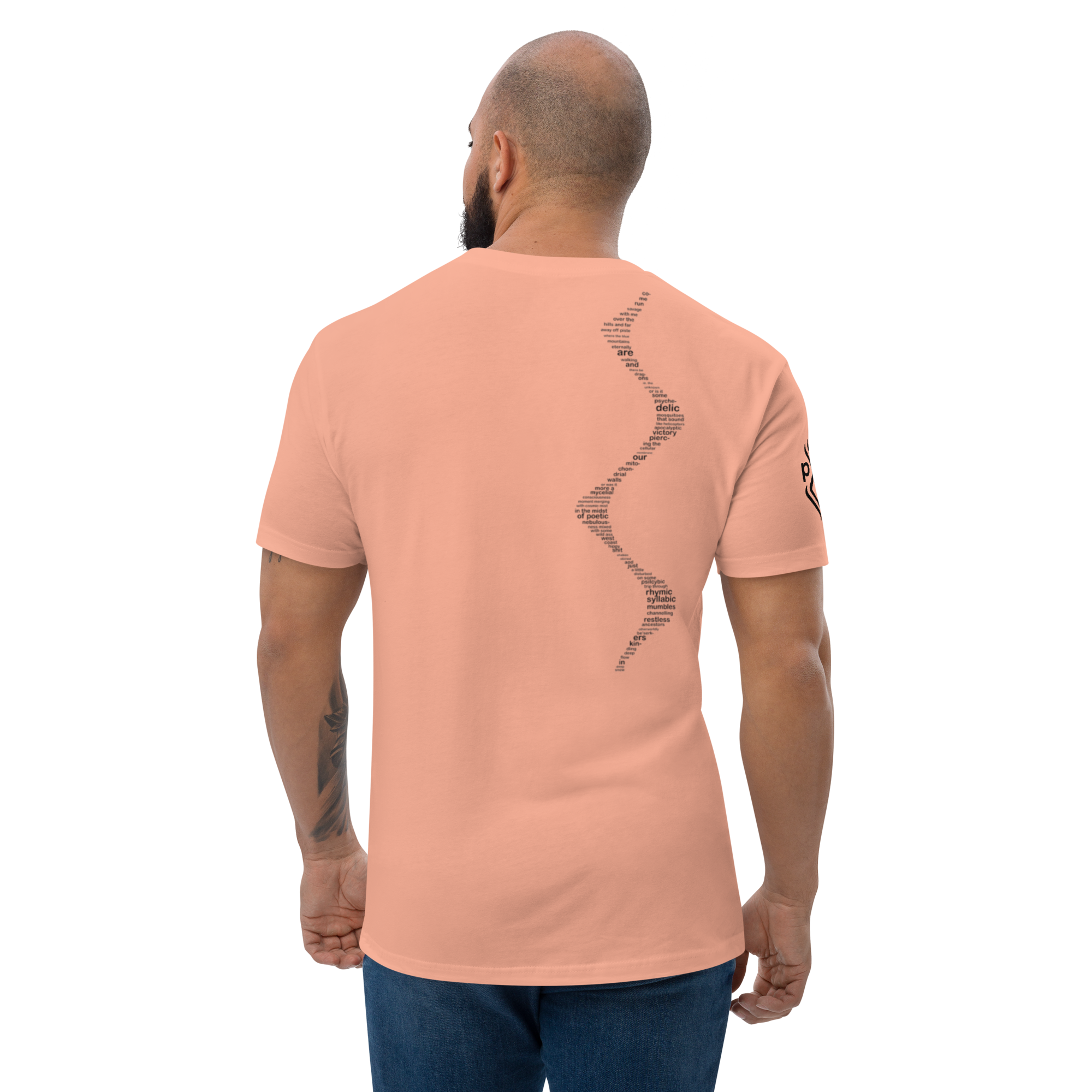 Come Run Savage Short Sleeve Logo T-Shirt (Black Logo & Poem)