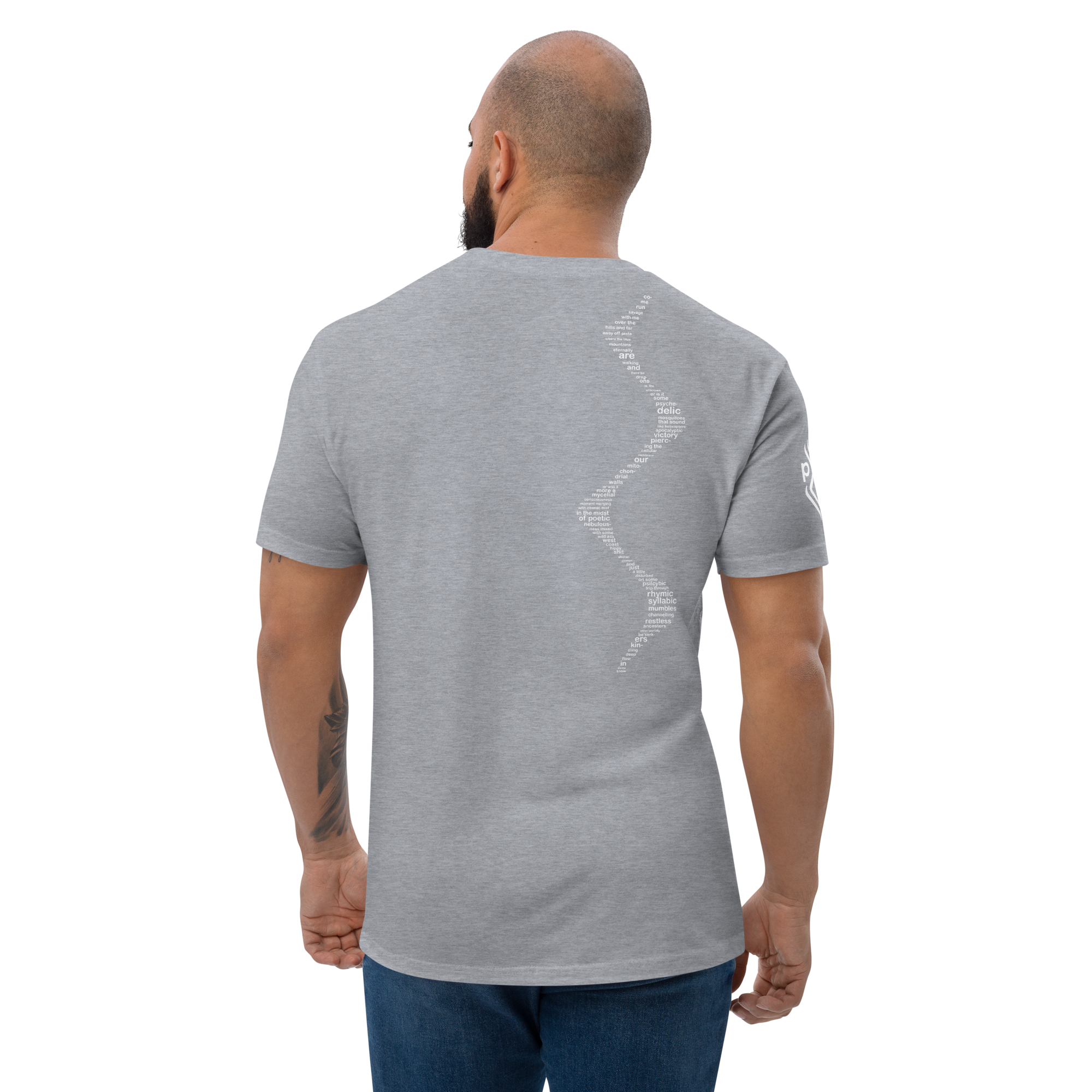 Come Run Savage Short Sleeve Logo T-Shirt (White Logo & Poem)