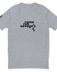 Come Run Savage Short Sleeve Logo T-Shirt (Black Logo & Poem)