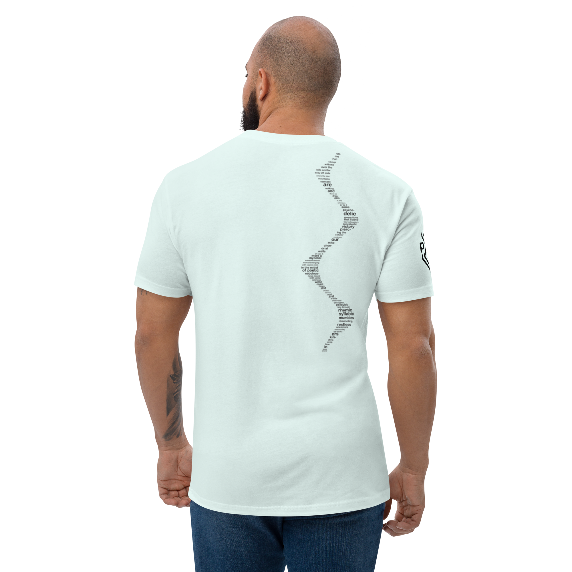 Come Run Savage Short Sleeve Logo T-Shirt (Black Logo & Poem)