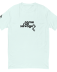 Come Run Savage Short Sleeve Logo T-Shirt (Black Logo & Poem)