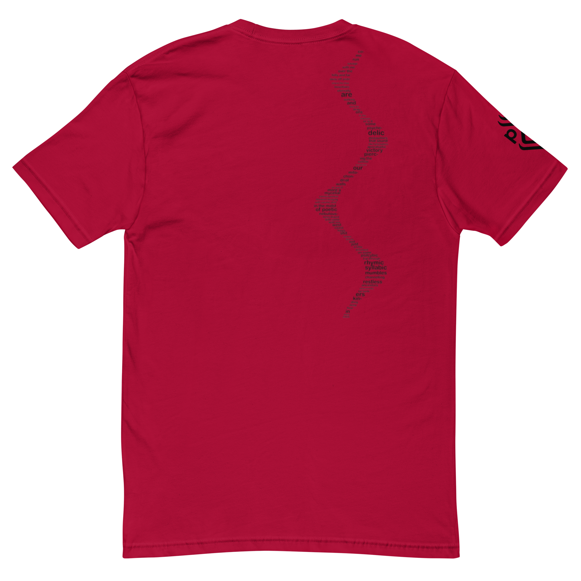 Come Run Savage Short Sleeve Logo T-Shirt (Black Logo & Poem)