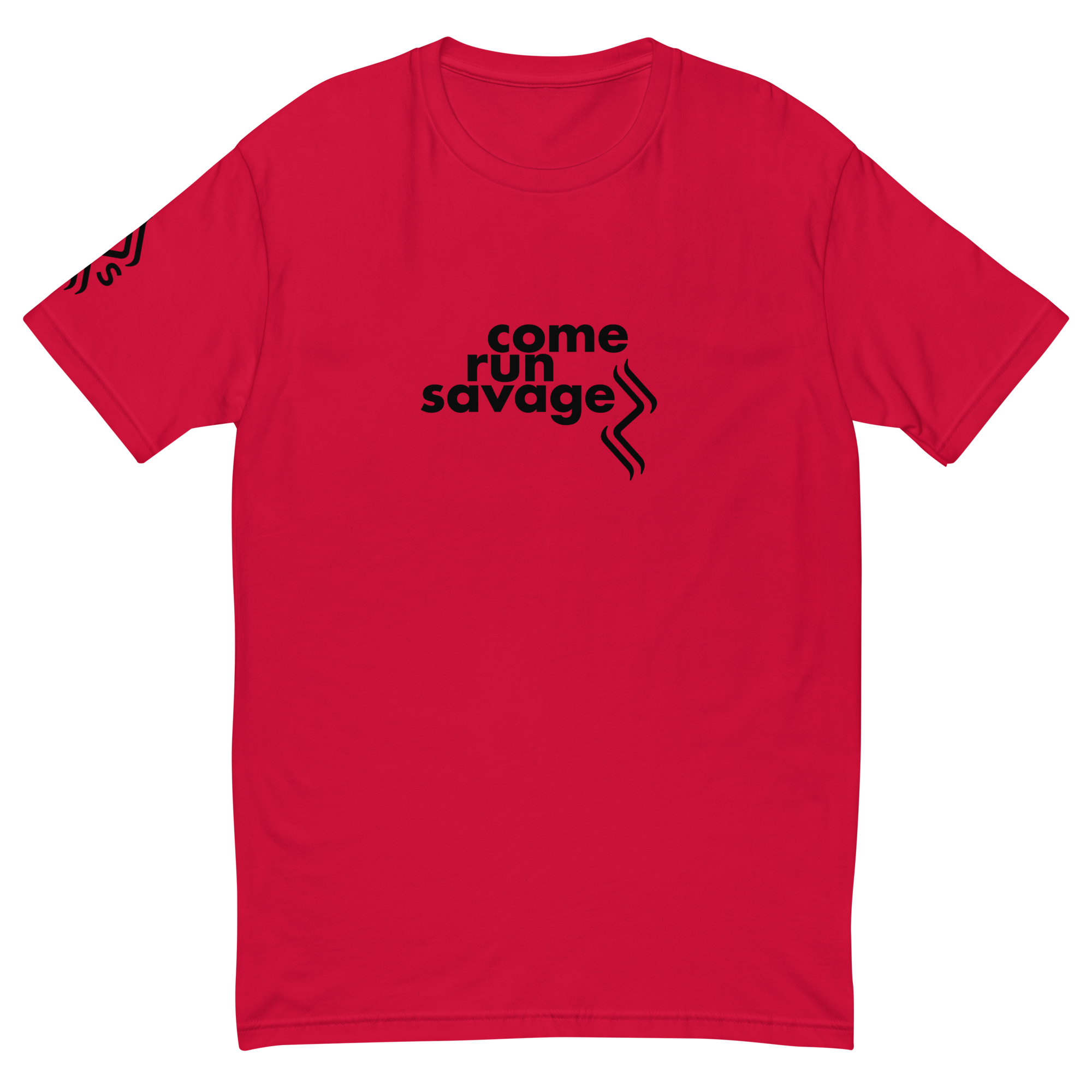 Come Run Savage Short Sleeve Logo T-Shirt (Black Logo & Poem)