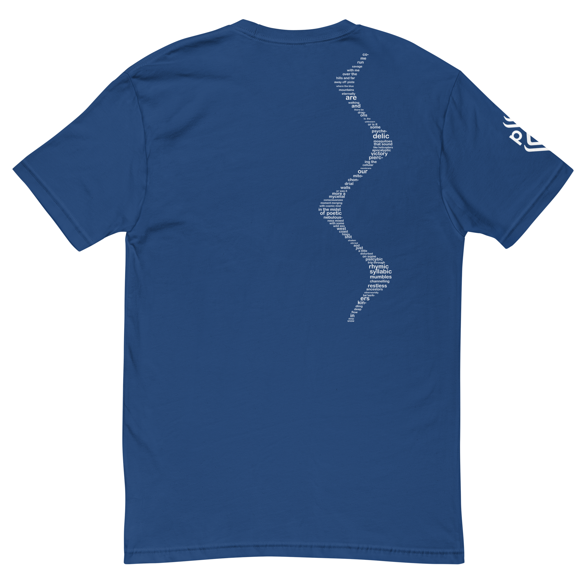 Come Run Savage Short Sleeve Logo T-Shirt (White Logo & Poem)