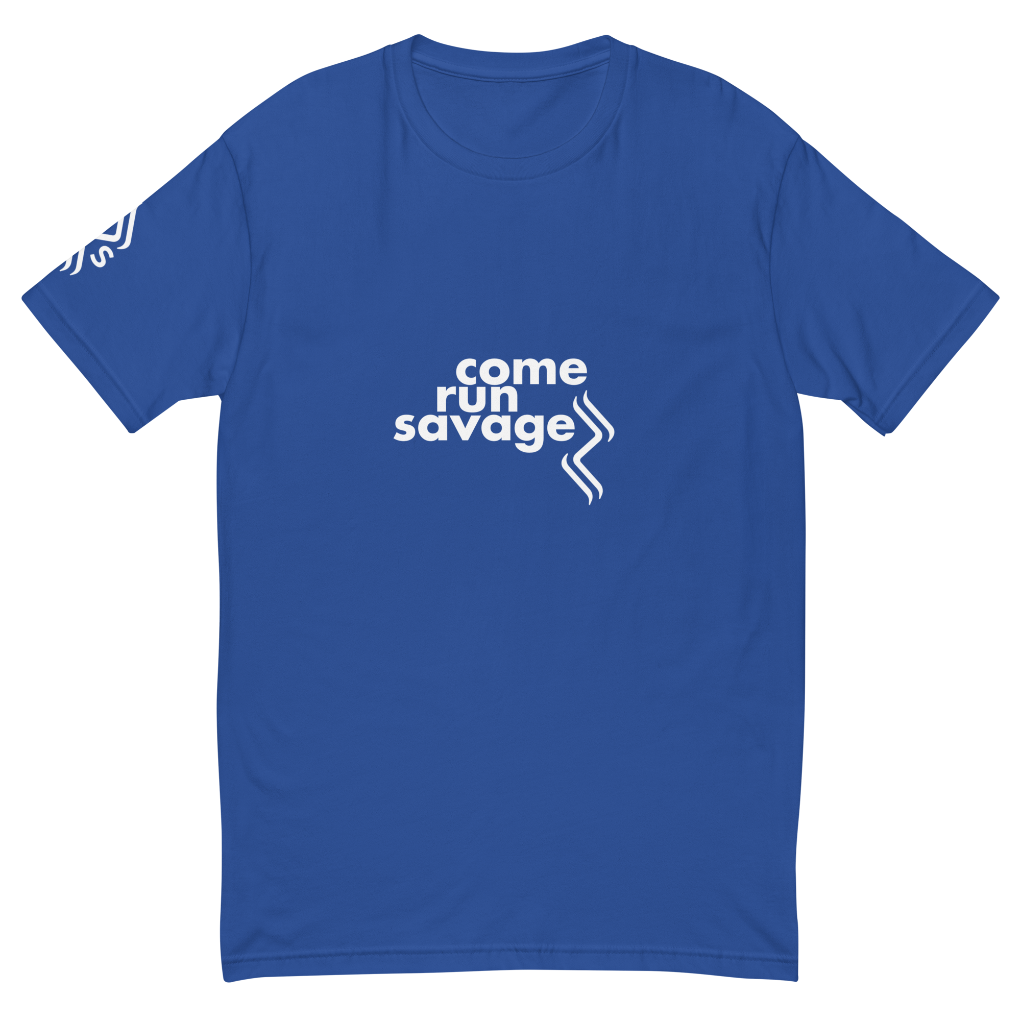 Come Run Savage Short Sleeve Logo T-Shirt (White Logo & Poem)